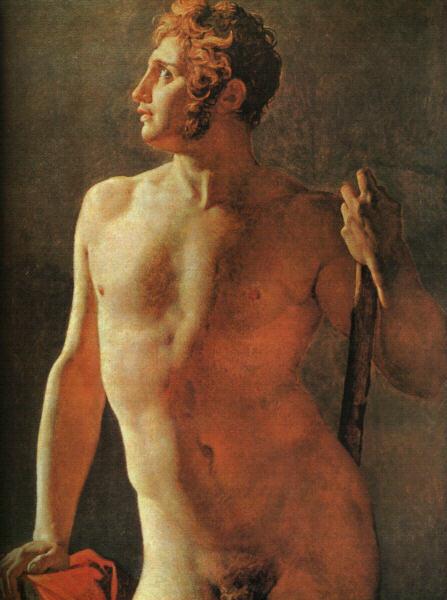 Jean-Auguste Dominique Ingres Male Torso